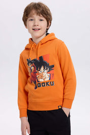 Polerón Niño Goku Naranjo