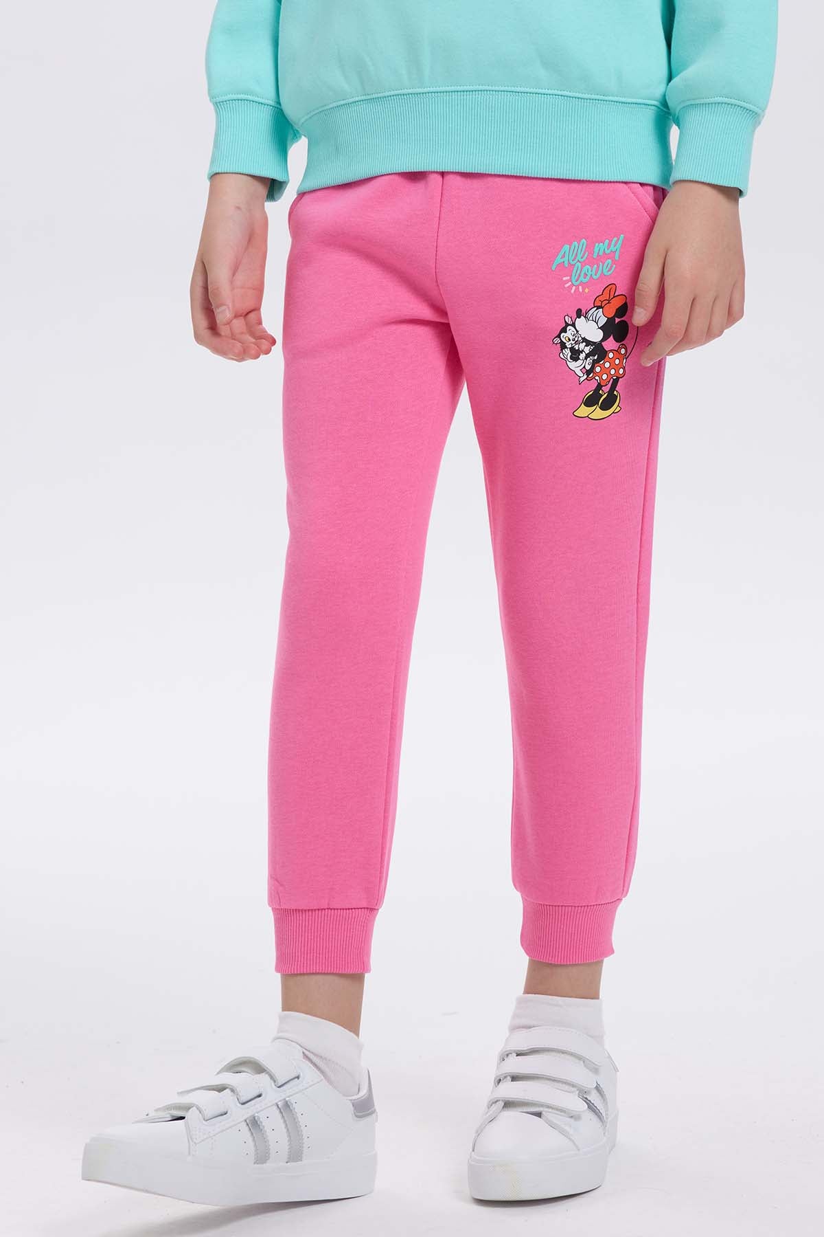 Pantalón Buzo Niña Minnie Fucsia
