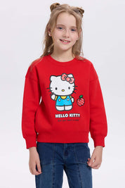 Polerón Niña Hello Kitty Rojo