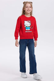 Polerón Niña Hello Kitty Rojo