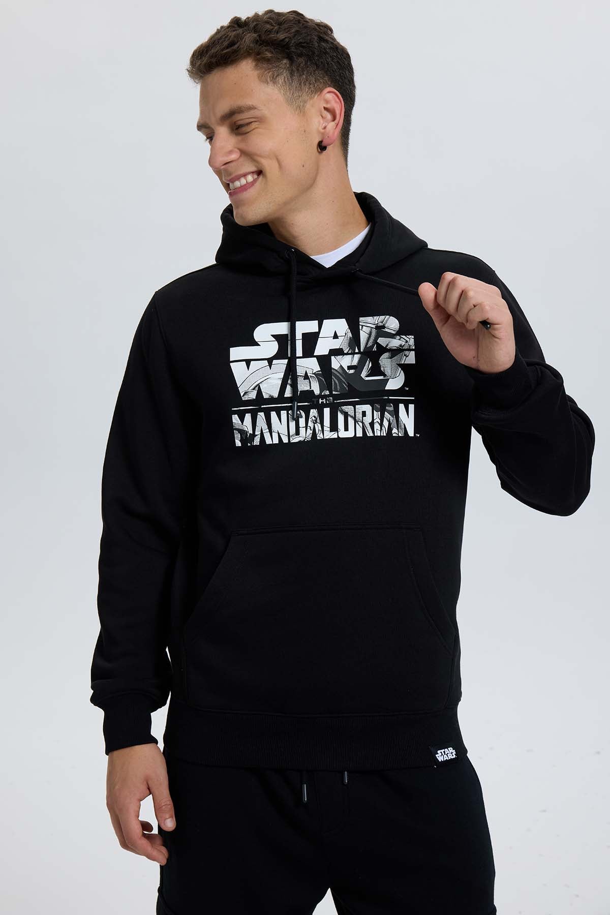 Polerón Hombre Mandalorian Negro