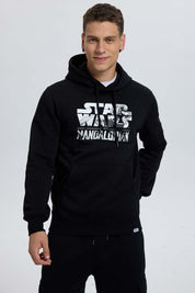 Polerón Hombre Mandalorian Negro