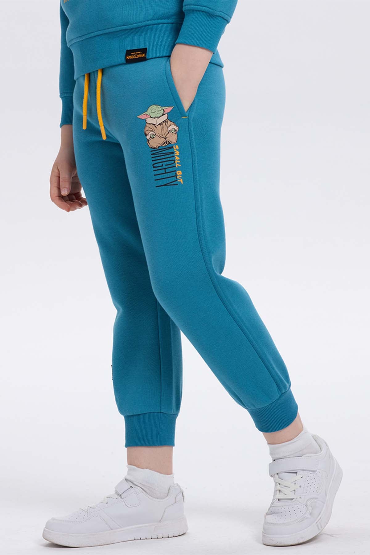 Pantalón Buzo Niño Grogu Petróleo