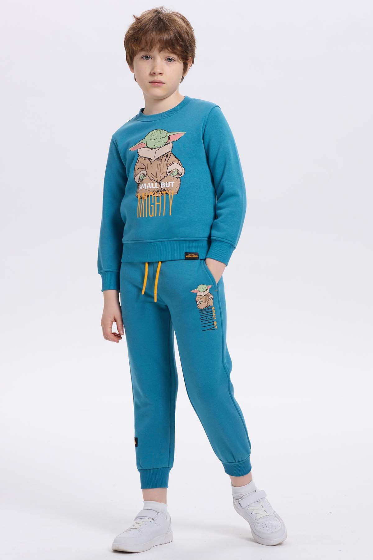 Pantalón Buzo Niño Grogu Petróleo