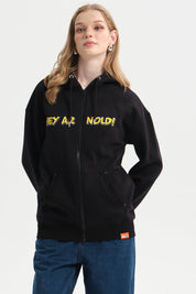 Polerón Mujer Hey Arnold Negro