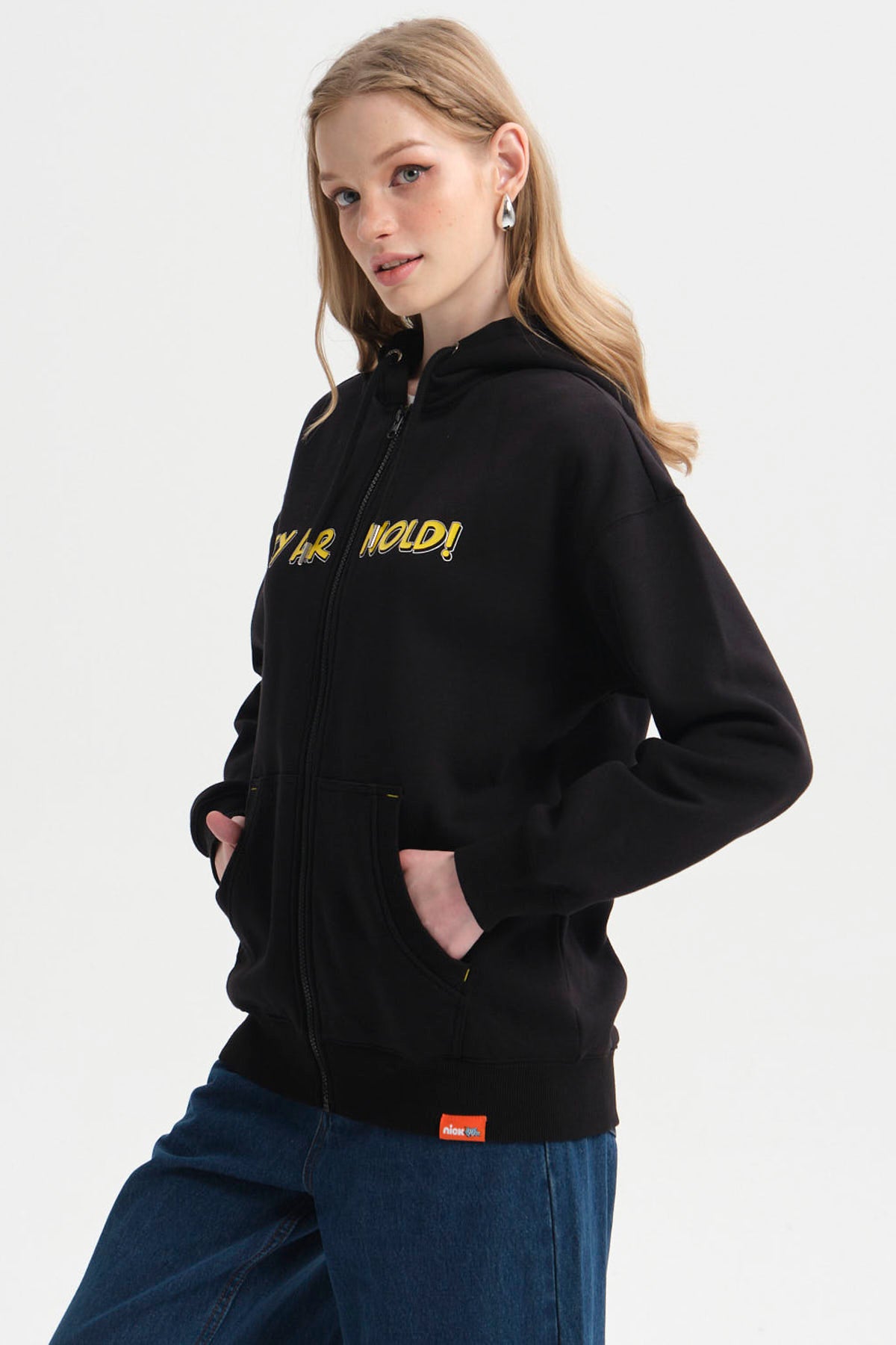 Polerón Mujer Hey Arnold Negro