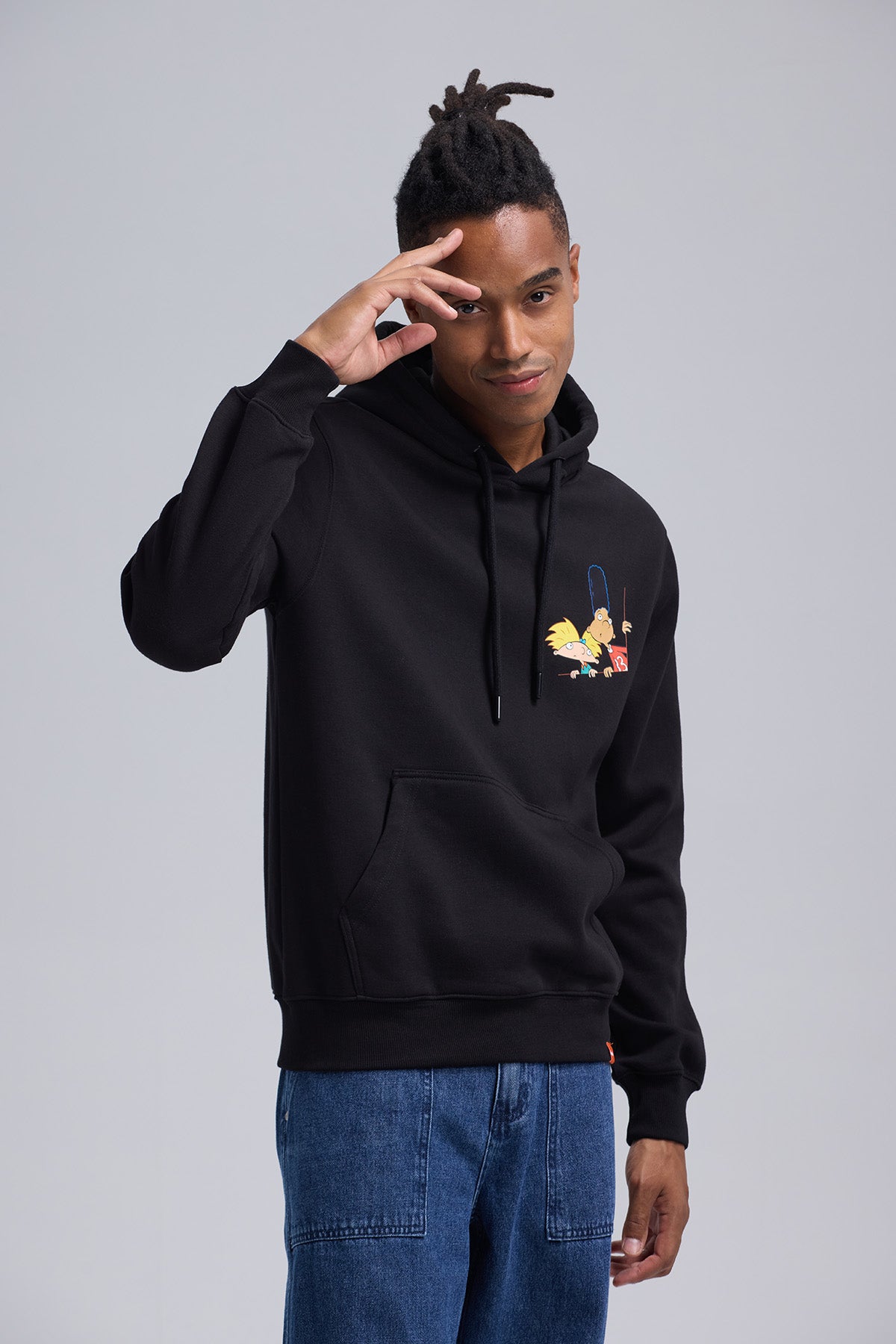 Polerón Hombre Hey Arnold Negro