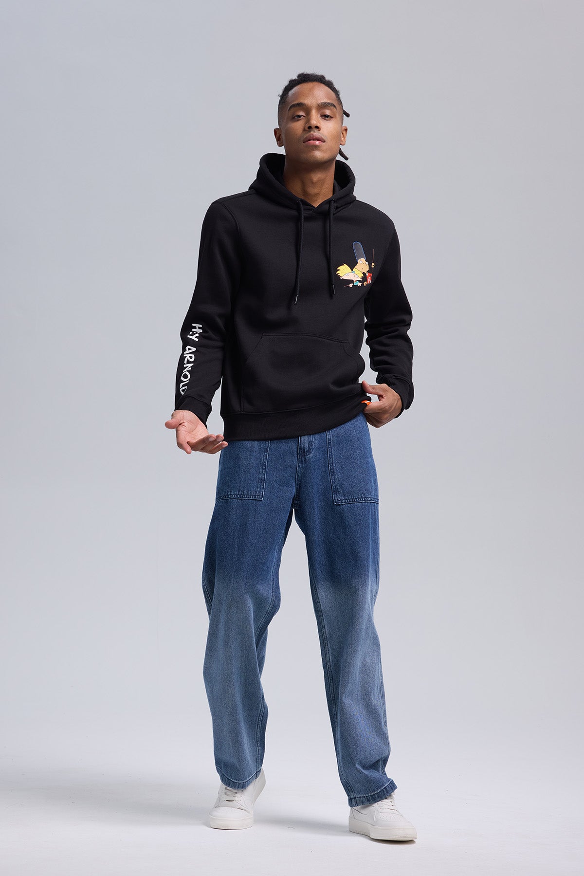 Polerón Hombre Hey Arnold Negro