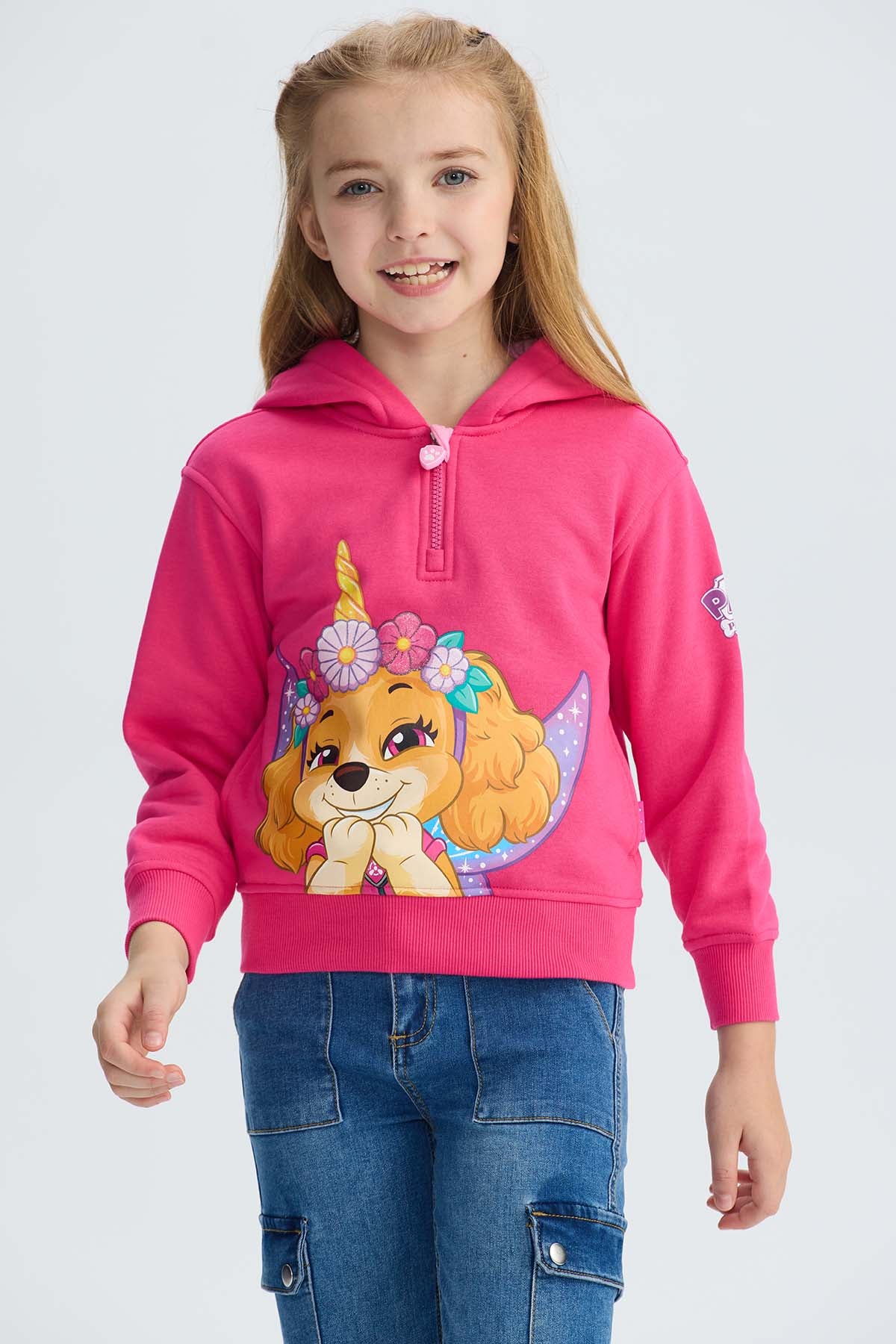 Polerón Niña Skye Paw Patrol Fucsia