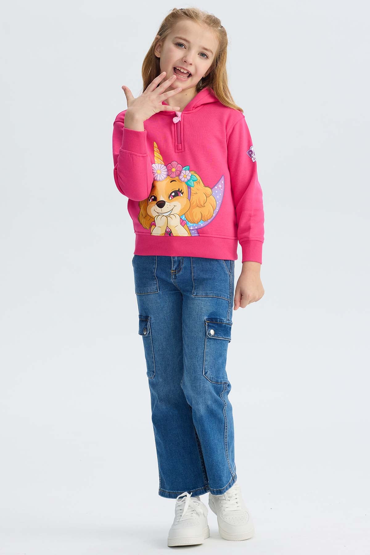 Polerón Niña Skye Paw Patrol Fucsia