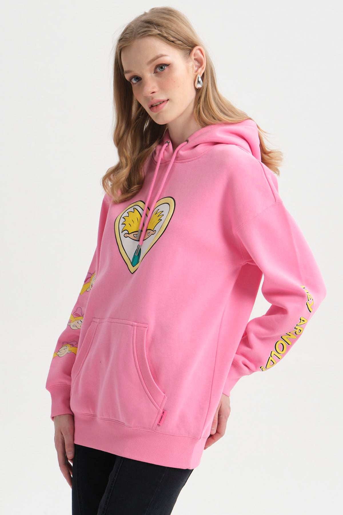 Polerón Mujer Hey Arnold Rosado