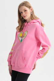 Polerón Mujer Hey Arnold Rosado