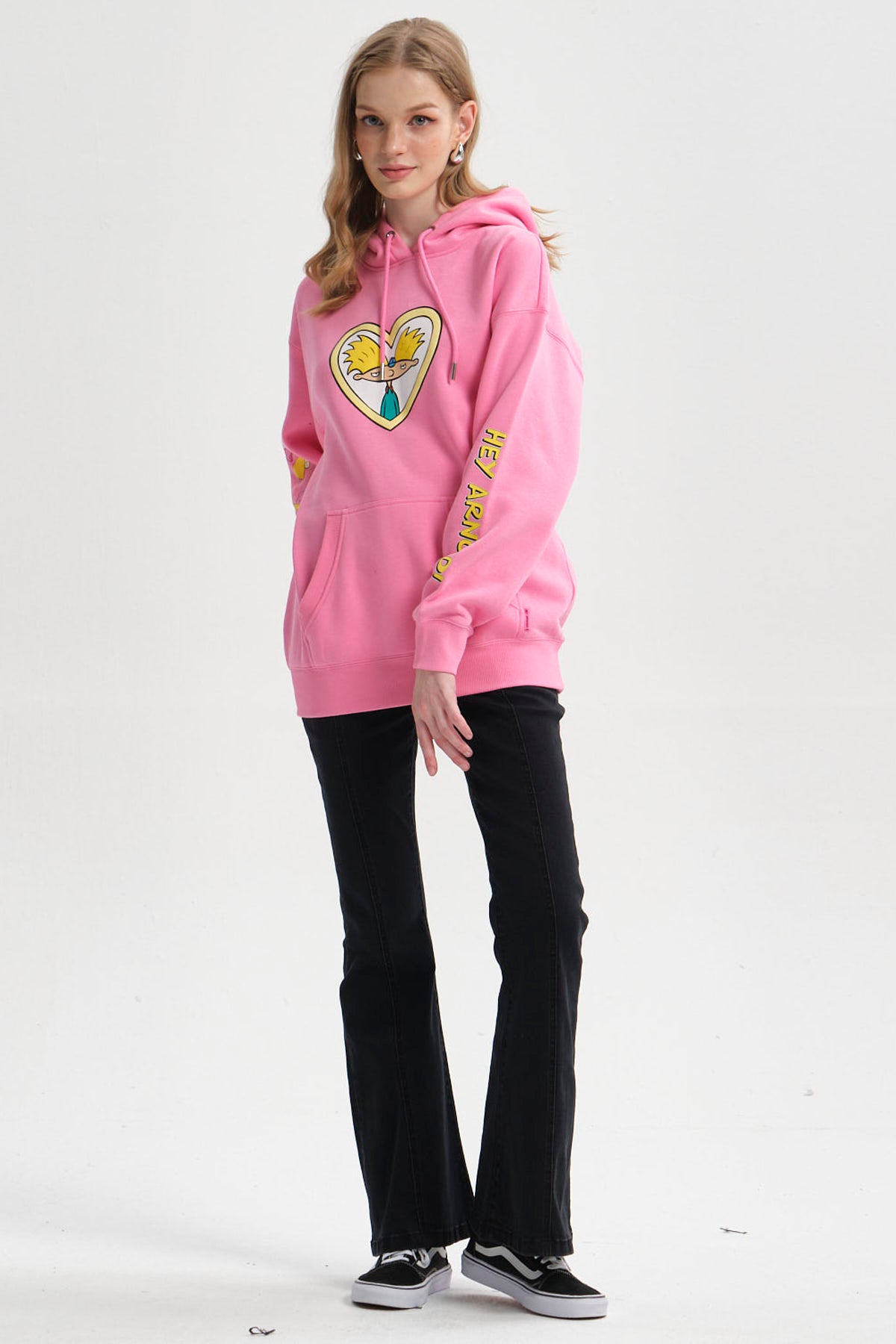 Polerón Mujer Hey Arnold Rosado