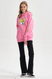 Polerón Mujer Hey Arnold Rosado