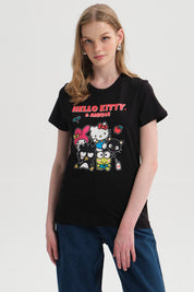 Polera Mujer Hello Kitty Negro