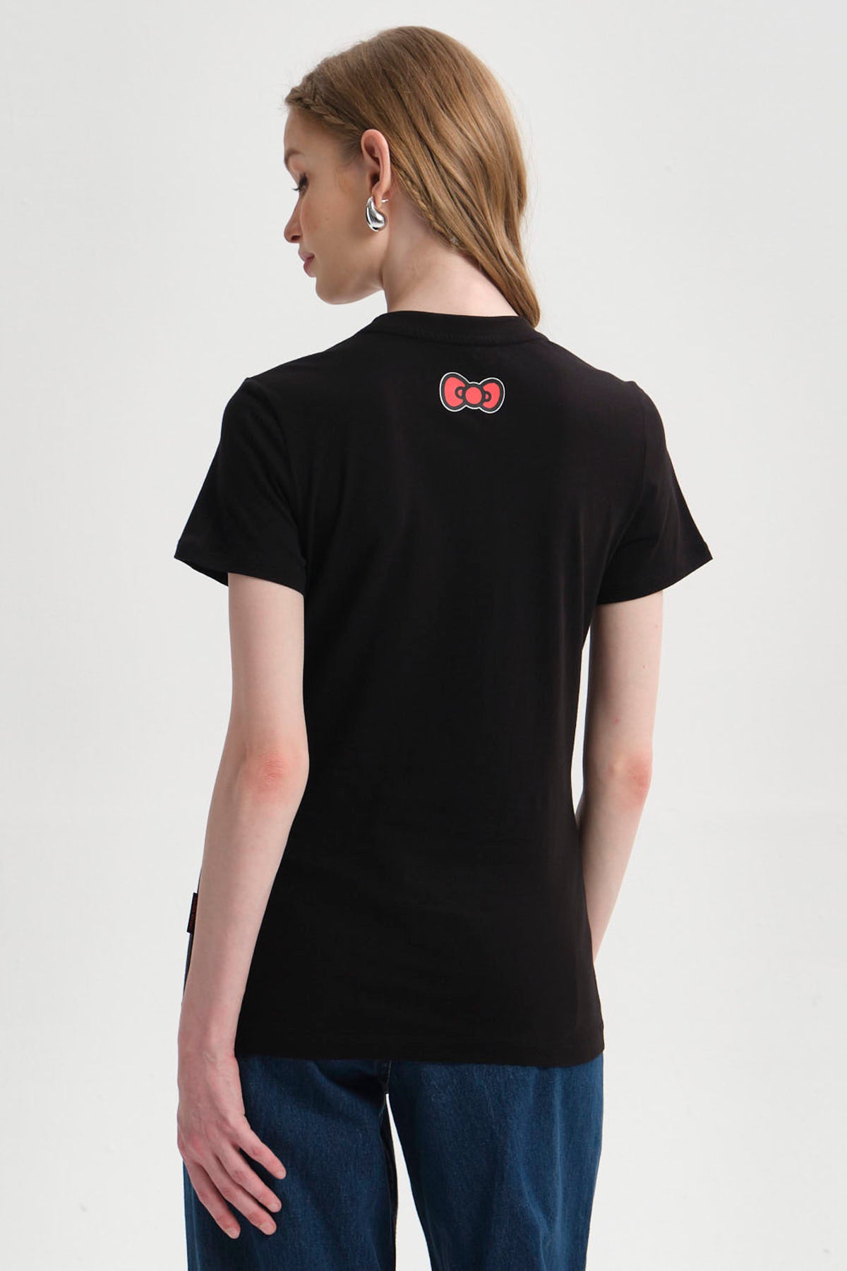 Polera Mujer Hello Kitty Negro