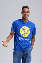 Polera Hombre Rick & Morty Azul