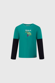 Polera Niño Avenger Verde Oscuro