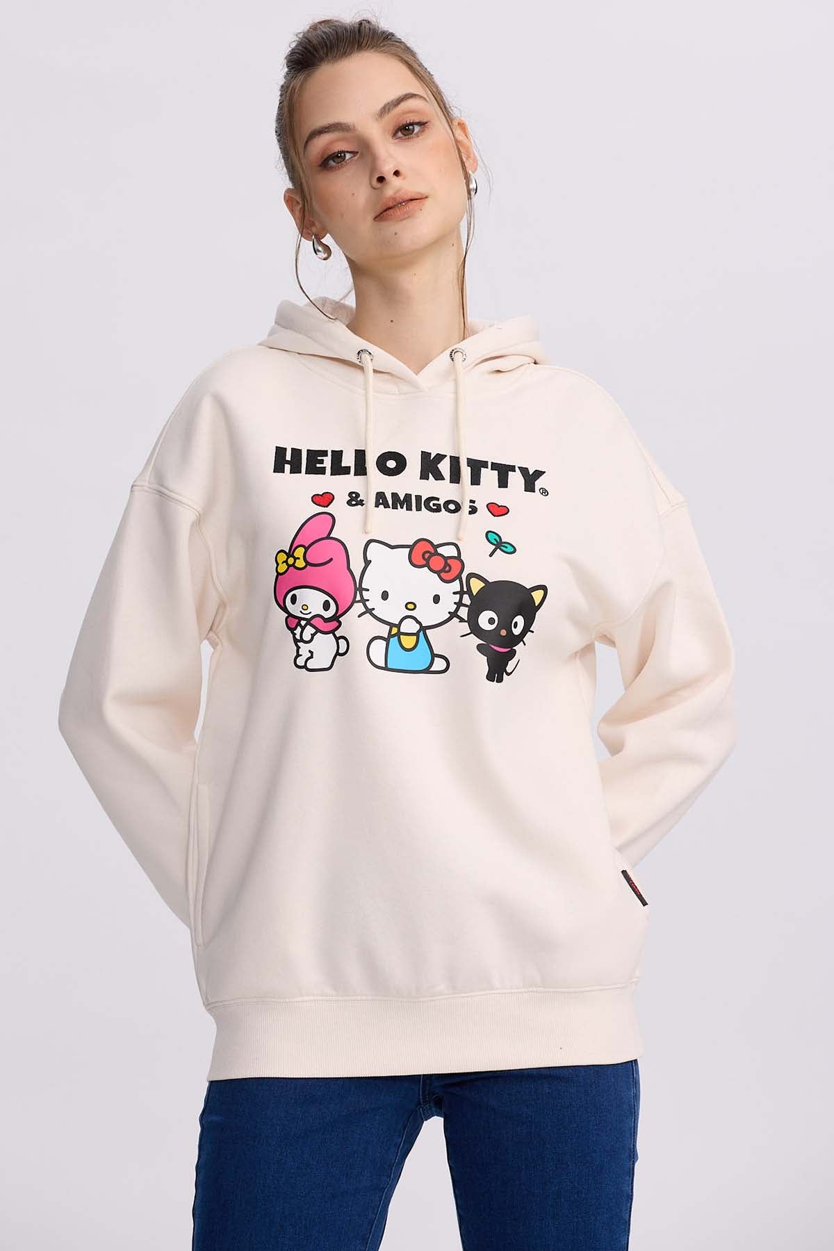 Polerón Mujer Hello Kitty Crudo