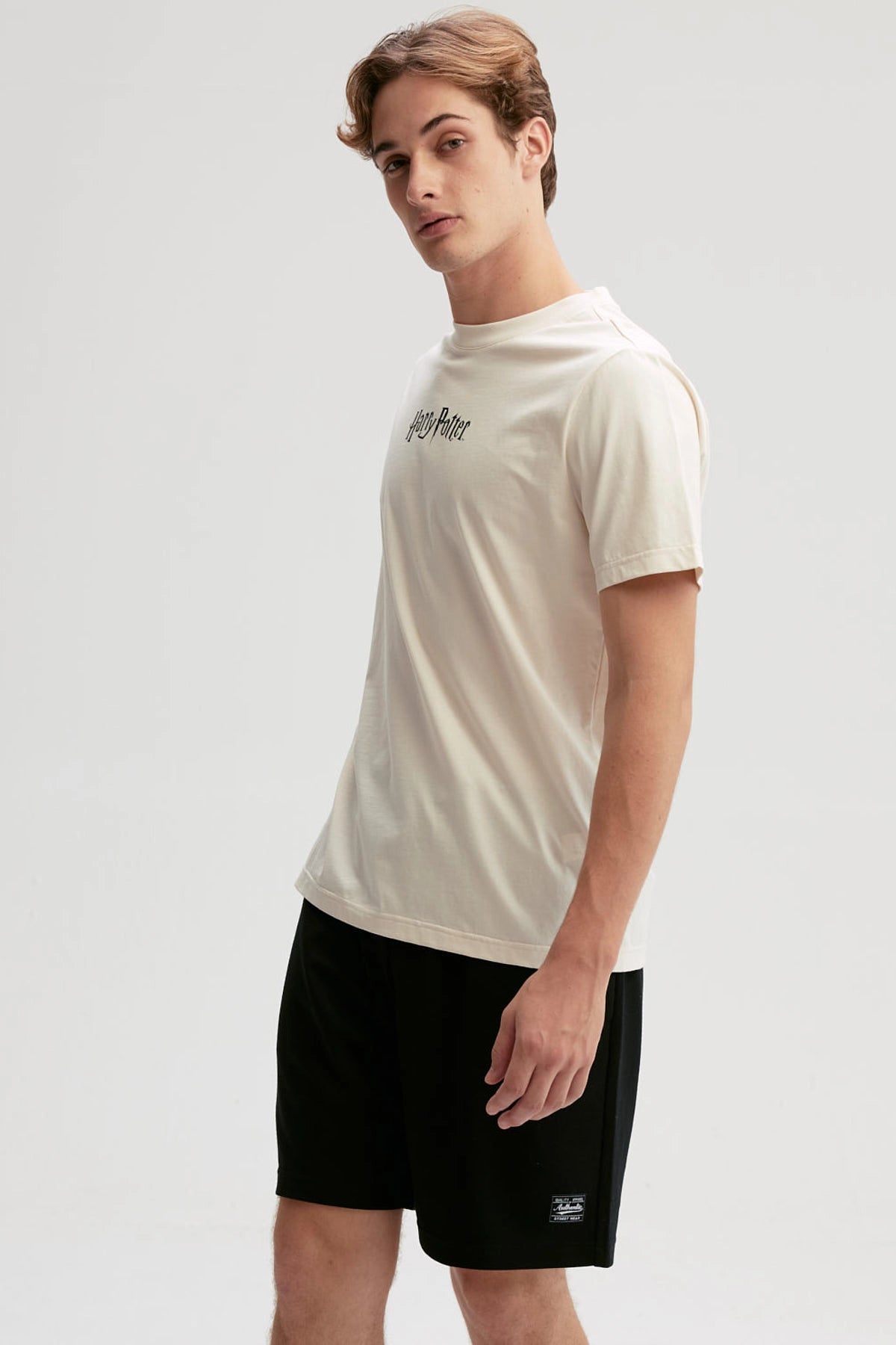 Polera Hombre Harry Potter Beige