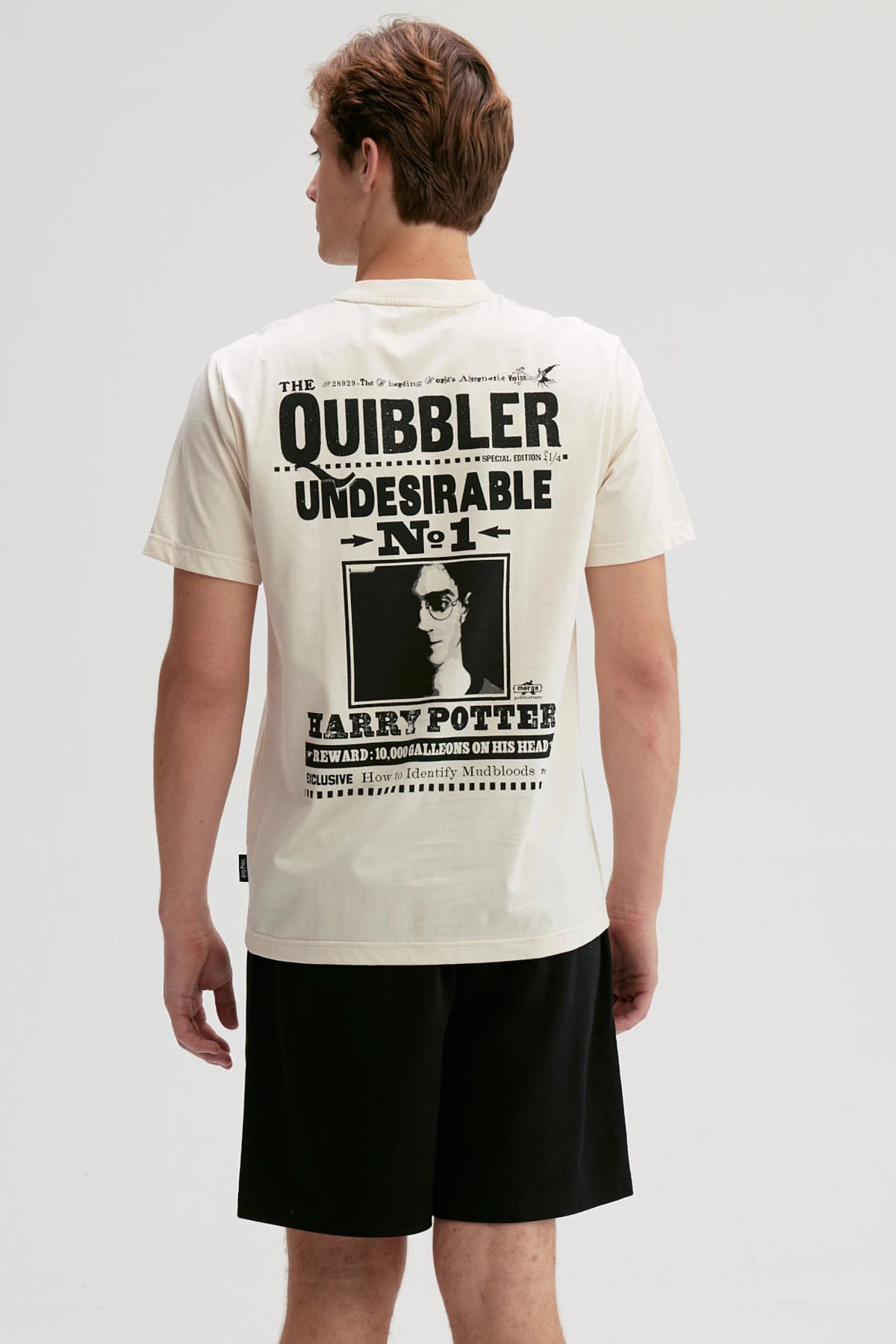 Polera Hombre Harry Potter Beige