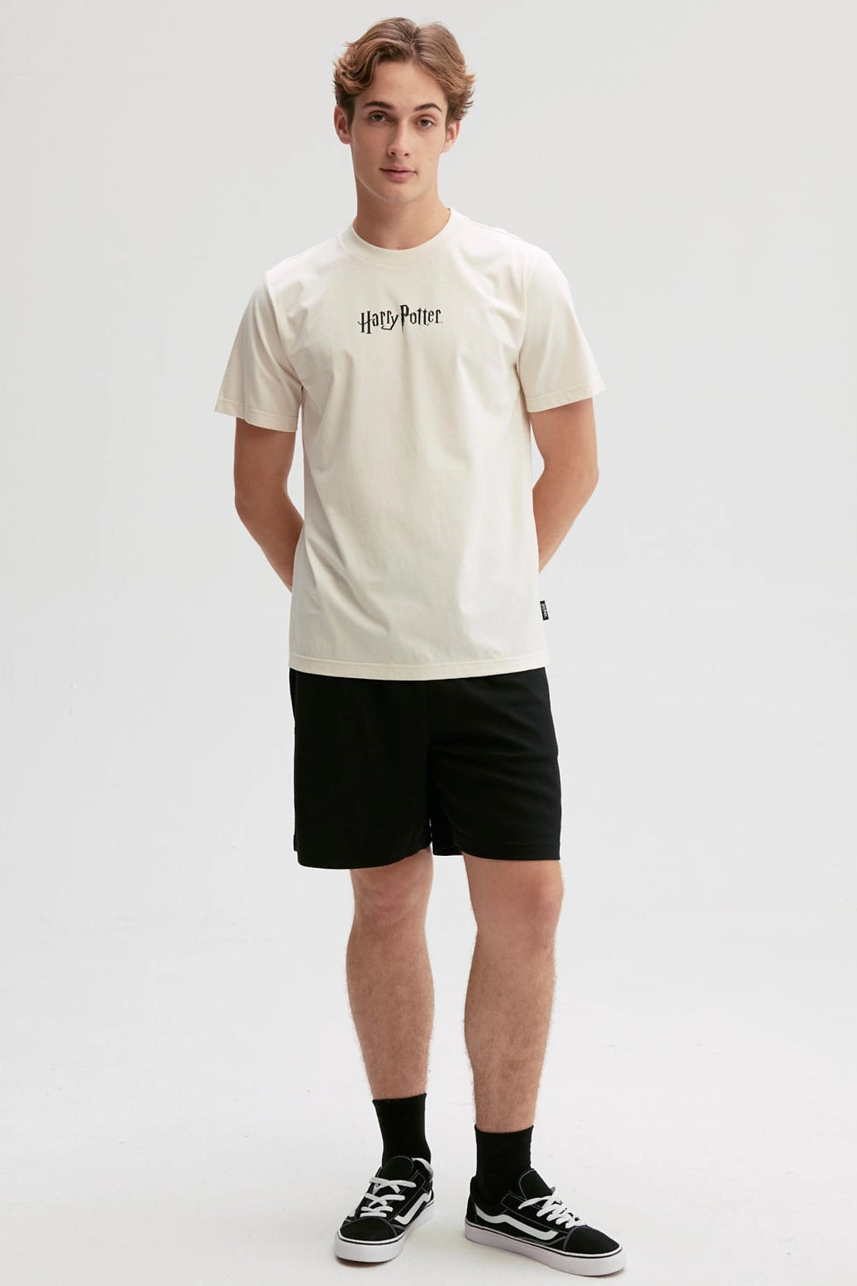 Polera Hombre Harry Potter Beige