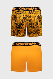 Boxer Hombre Bipack Garfield Naranjo