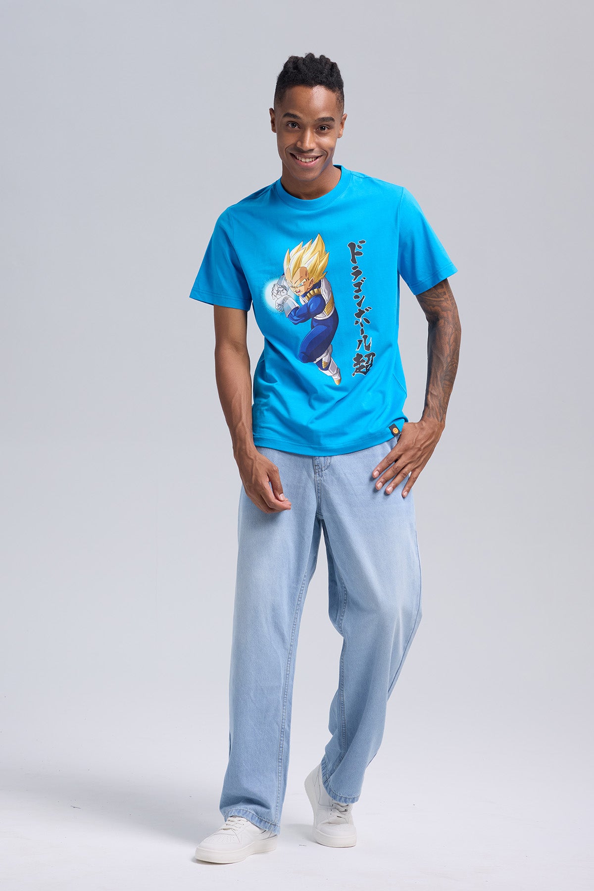 Polera Hombre Dragon Ball Azul