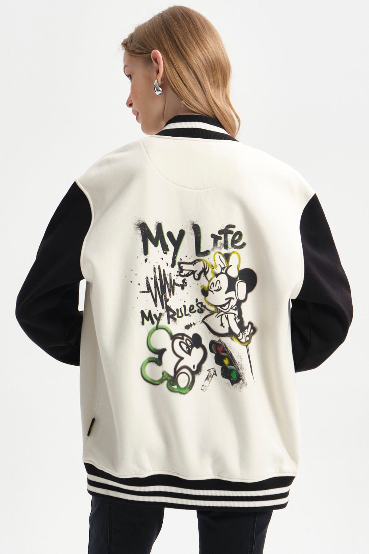 Polerón Mujer Mickey Beige