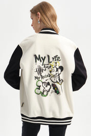 Polerón Mujer Mickey Beige