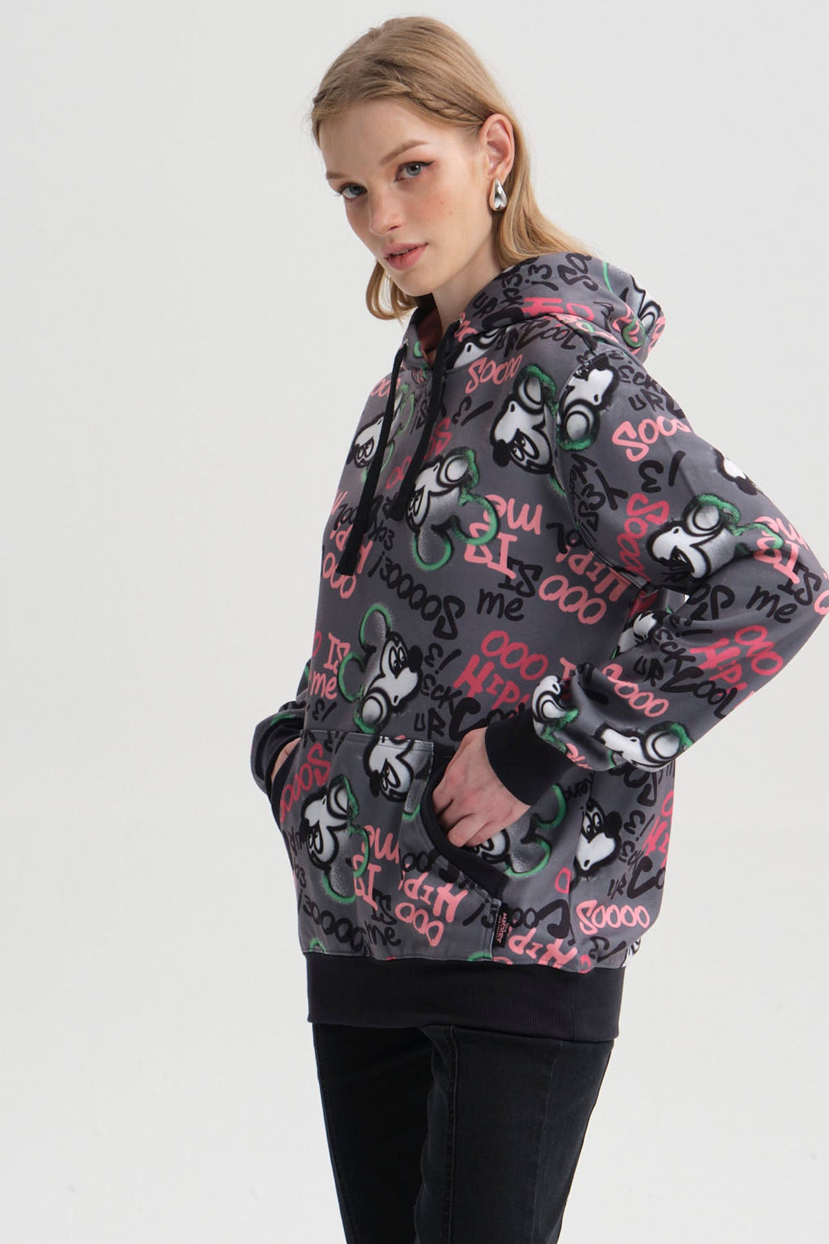 Polerón Mujer Mickey Marengo