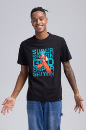Polera Hombre Super Saiyajin Negro