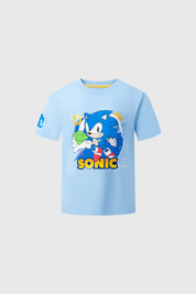 Polera Niño Sonic Celeste