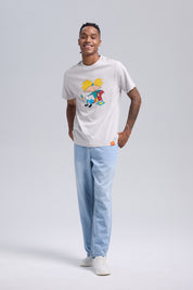 Polera Hombre Hey Arnold Gris