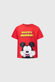 Polera Niño Mickey Y Sus Amigos Rojo