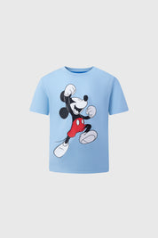 Polera Niño Mickey Y Sus Amigos Celeste