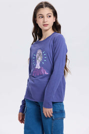 Polera Niña Azul