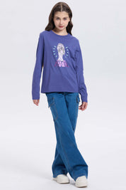 Polera Niña Azul