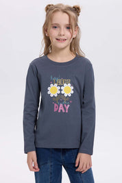 Polera Niña Azul