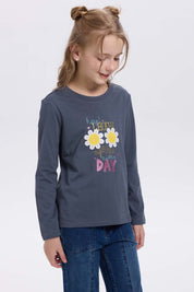 Polera Niña Azul