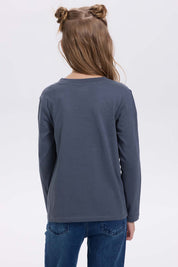 Polera Niña Azul