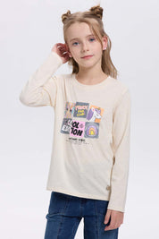 Polera Niña Beige