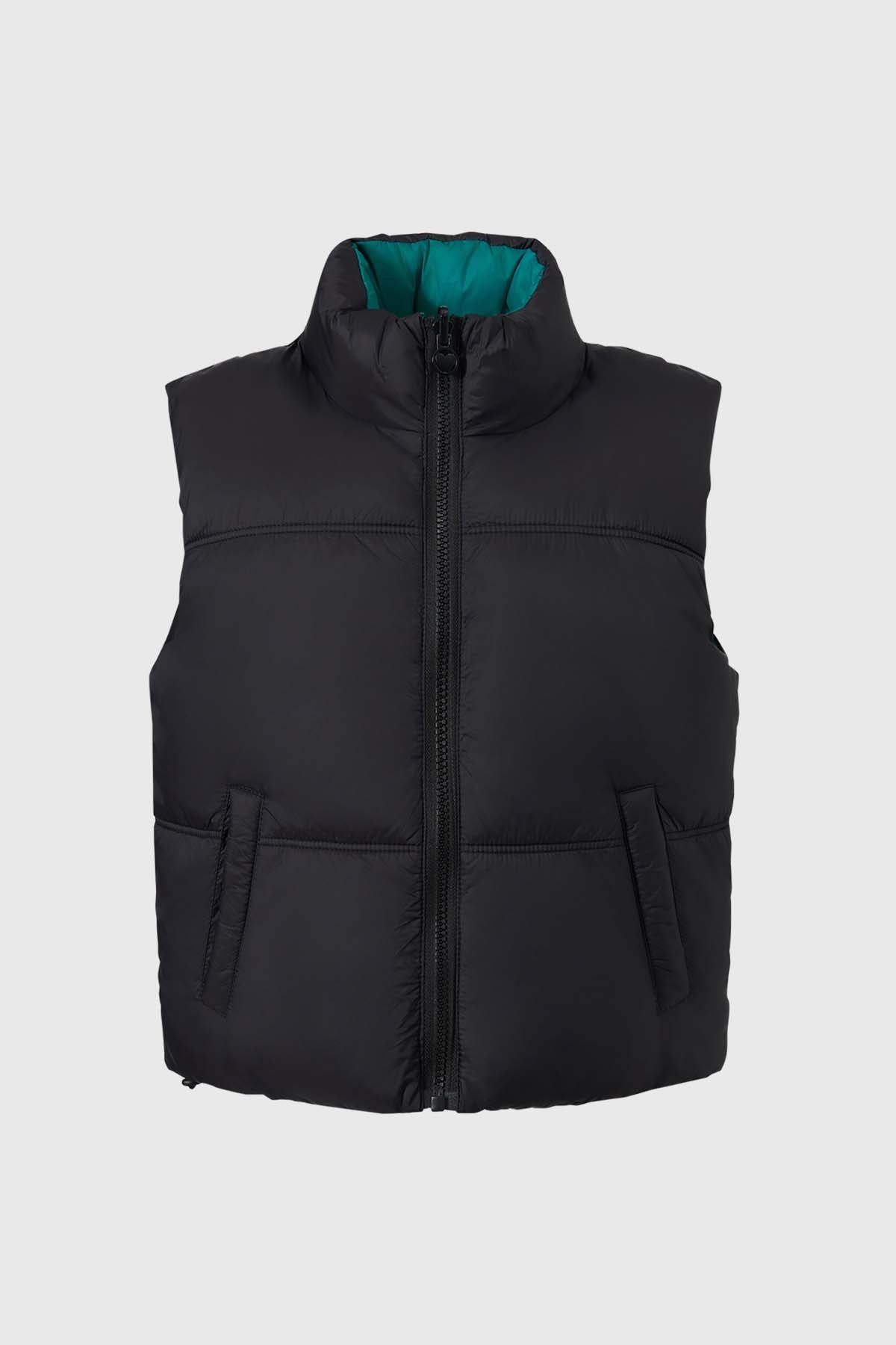 Parka Niña Reversible Negro