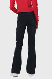 Jeans Niña Con Costura Negro