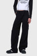 Pantalón Niña Cargo Recto Pretina Elasticada Negro