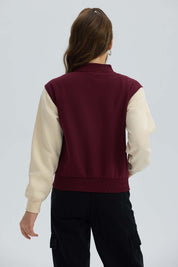 Chaqueta Niña Bomber Burdeo