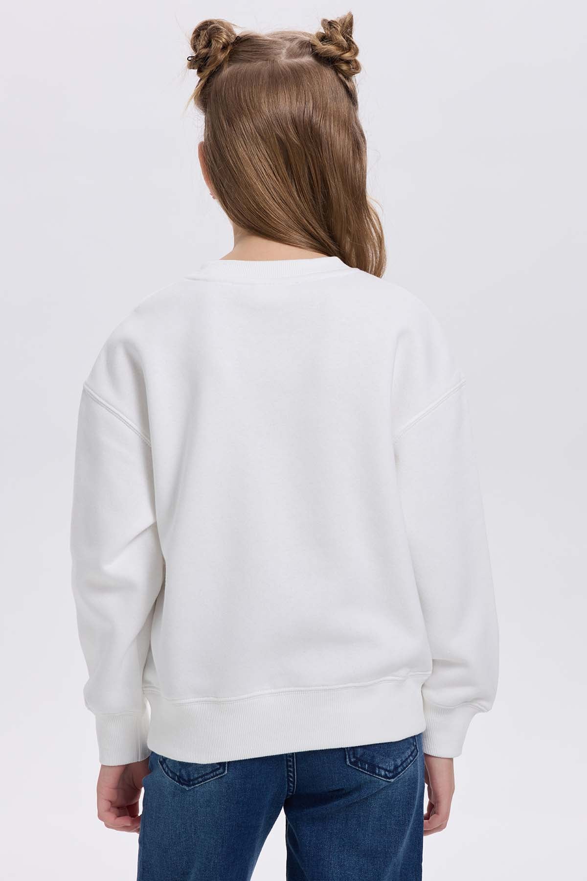 Polerón Niña Estrella Tul Crudo