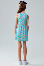 Vestido Niña Básico Toodler Celeste