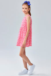 Vestido Niña Básico Toodler Fucsia