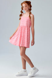 Vestido Niña Básico Teen Coral